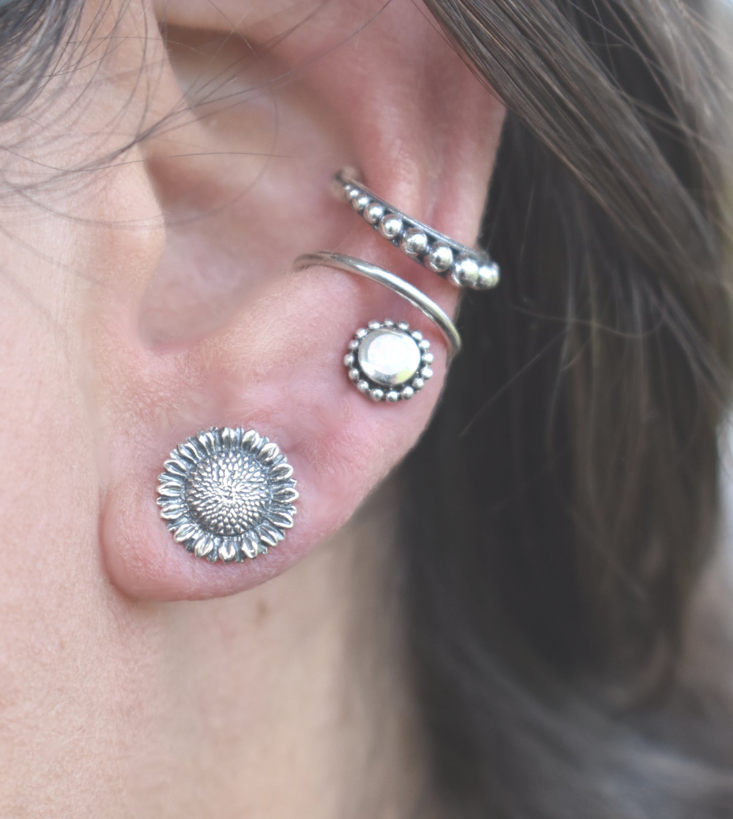 Sunflower Stud Earrings