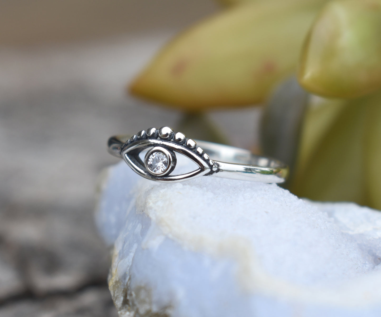 Boho Evil Eye Ring