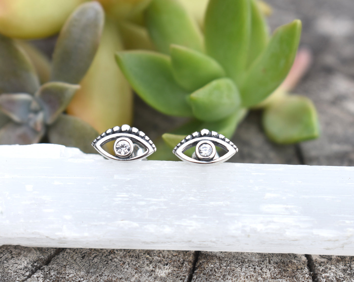 Evil Eye Earrings- Evil Eye Studs, Protection Talisman- Greek Evil Eye