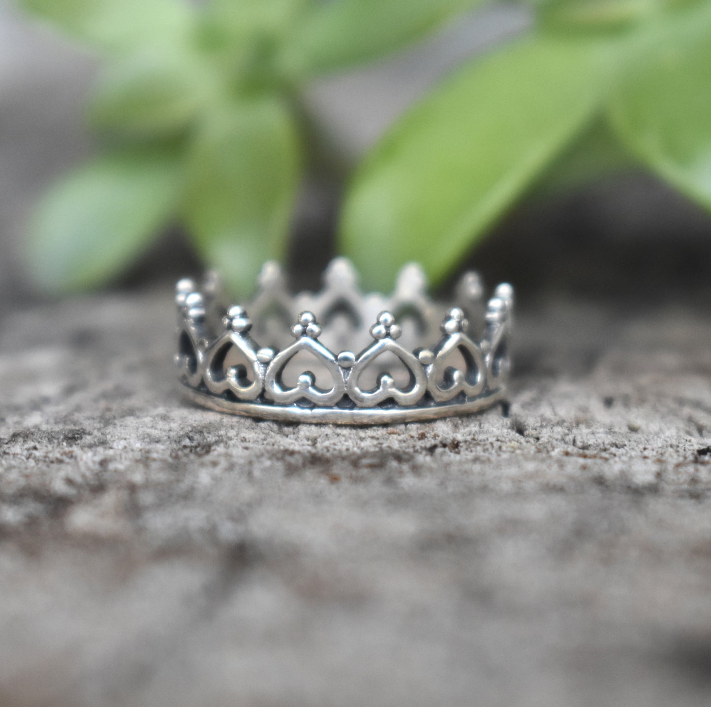 Crown Ring- Princess ring, Sterling Silver Ring, Tiara Ring, Bridesmaid Gift