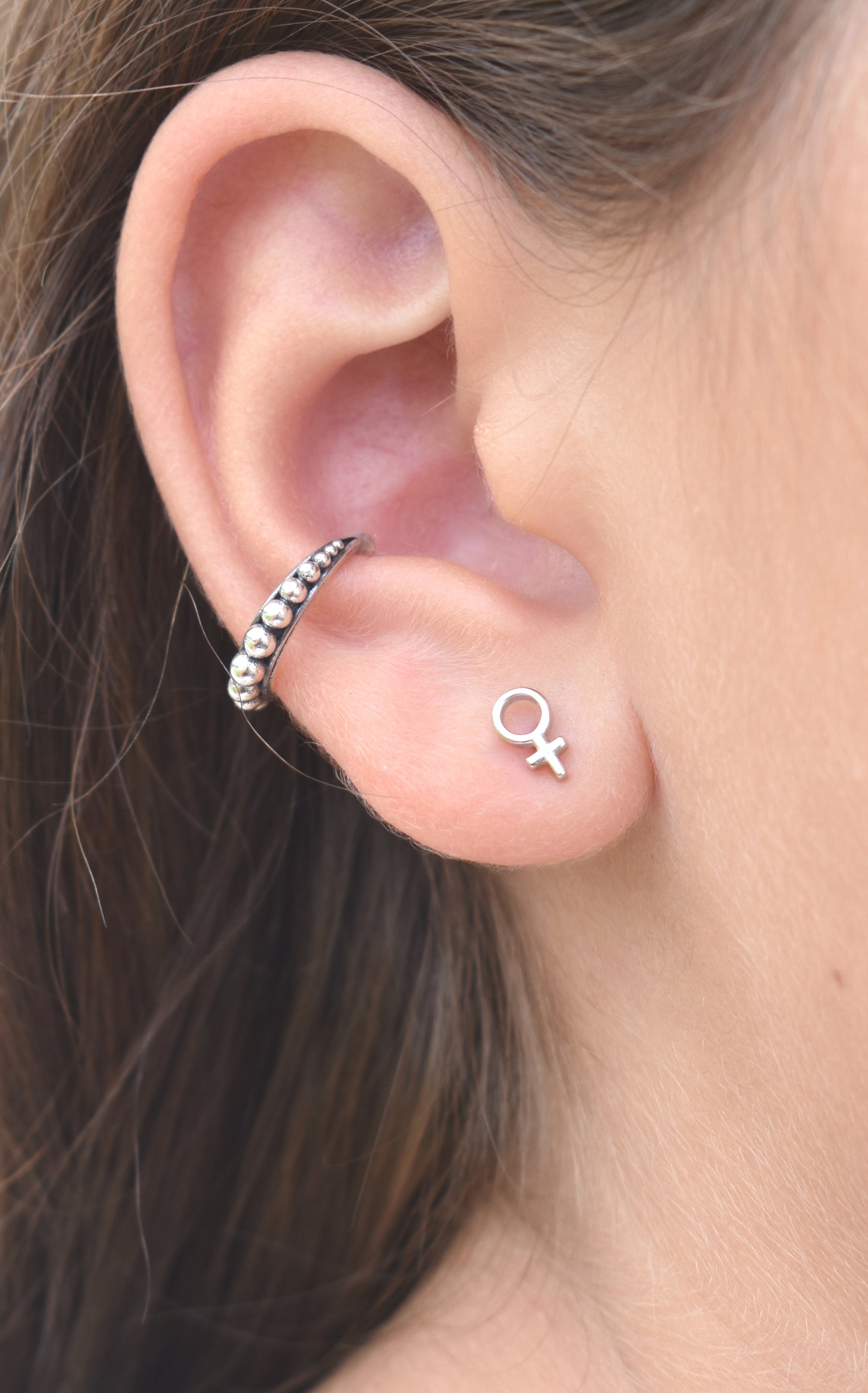 Female Symbol Studs/Male Studs-Gender Earrings, Venus Earrings, Mars Studs