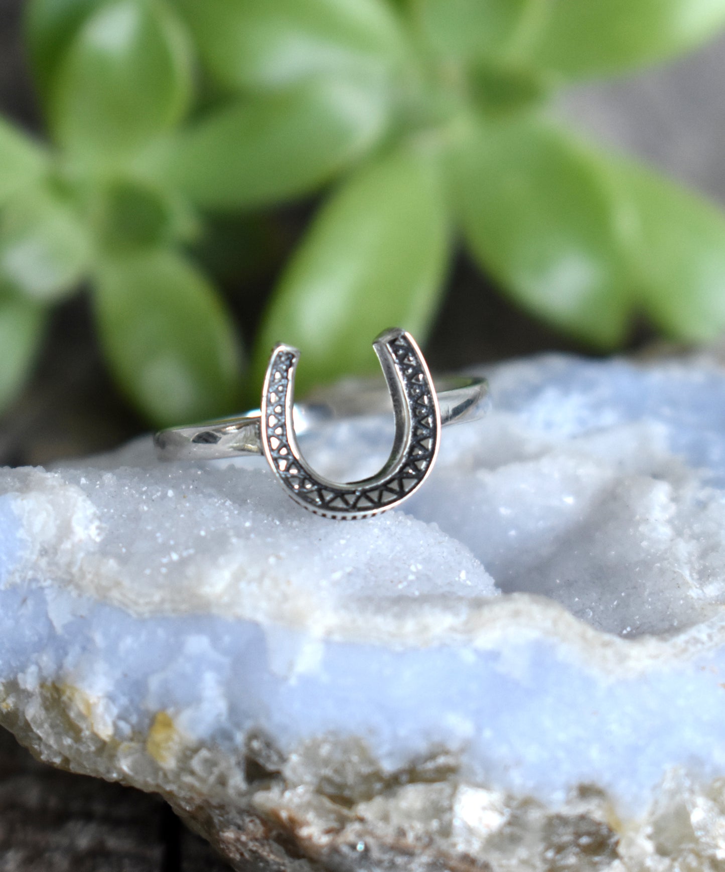 Horseshoe Ring- Lucky Horseshoe, Sterling Silver Ring, Good Luck Ring, Equestrian