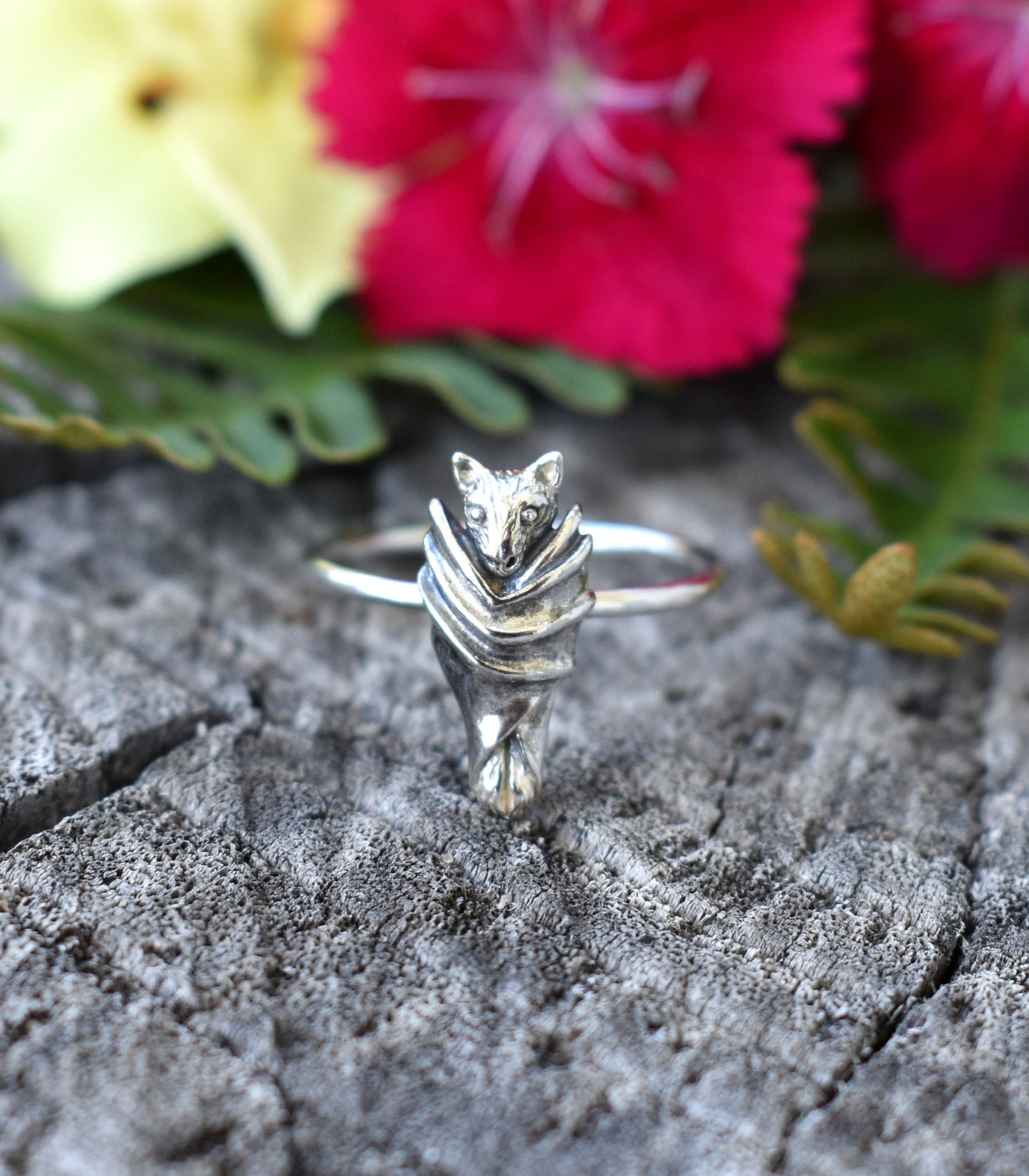 Bat Ring- Bat Jewelry, Vampire Bat, All Hallows Eve, Silver Bat Ring