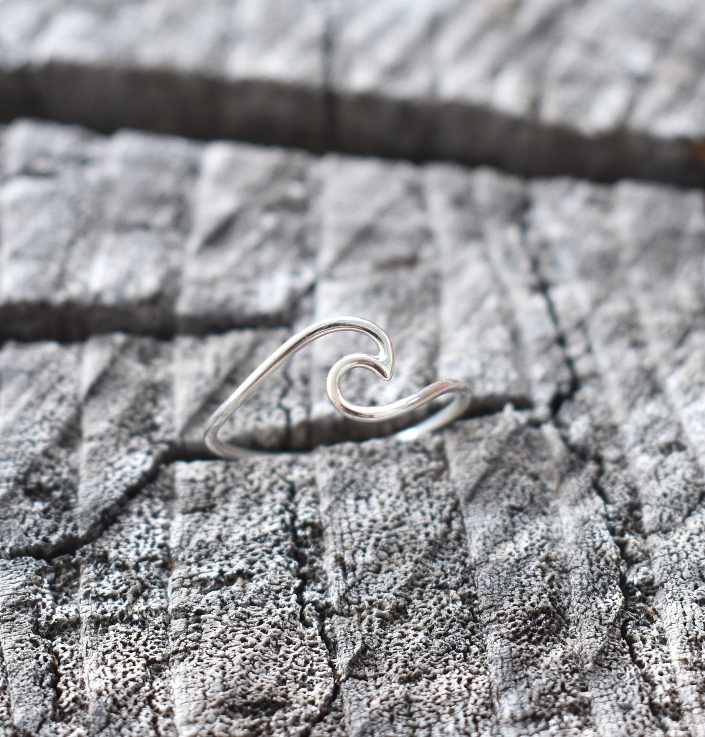 Wave Ring- Womens Wave Ring, Beach Ring, Ocean Ring, Pura Vida Ring-Silver Ring