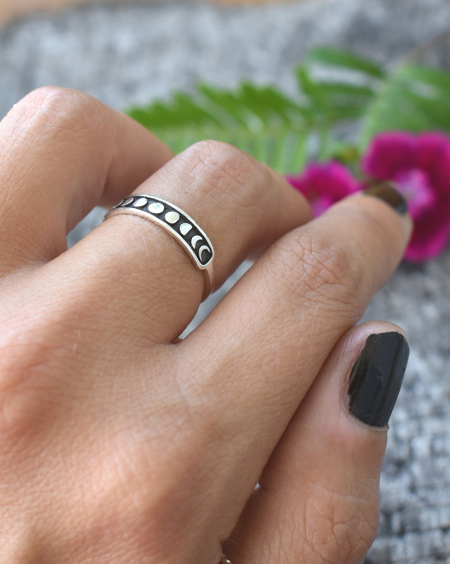 Moon Phase Ring- Moon Phase Jewelry, Silver Moon Ring, Luna Ring, Witchy Ring