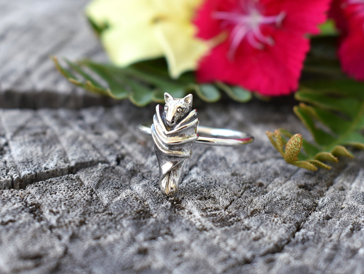 Bat Ring- Bat Jewelry, Vampire Bat, All Hallows Eve, Silver Bat Ring