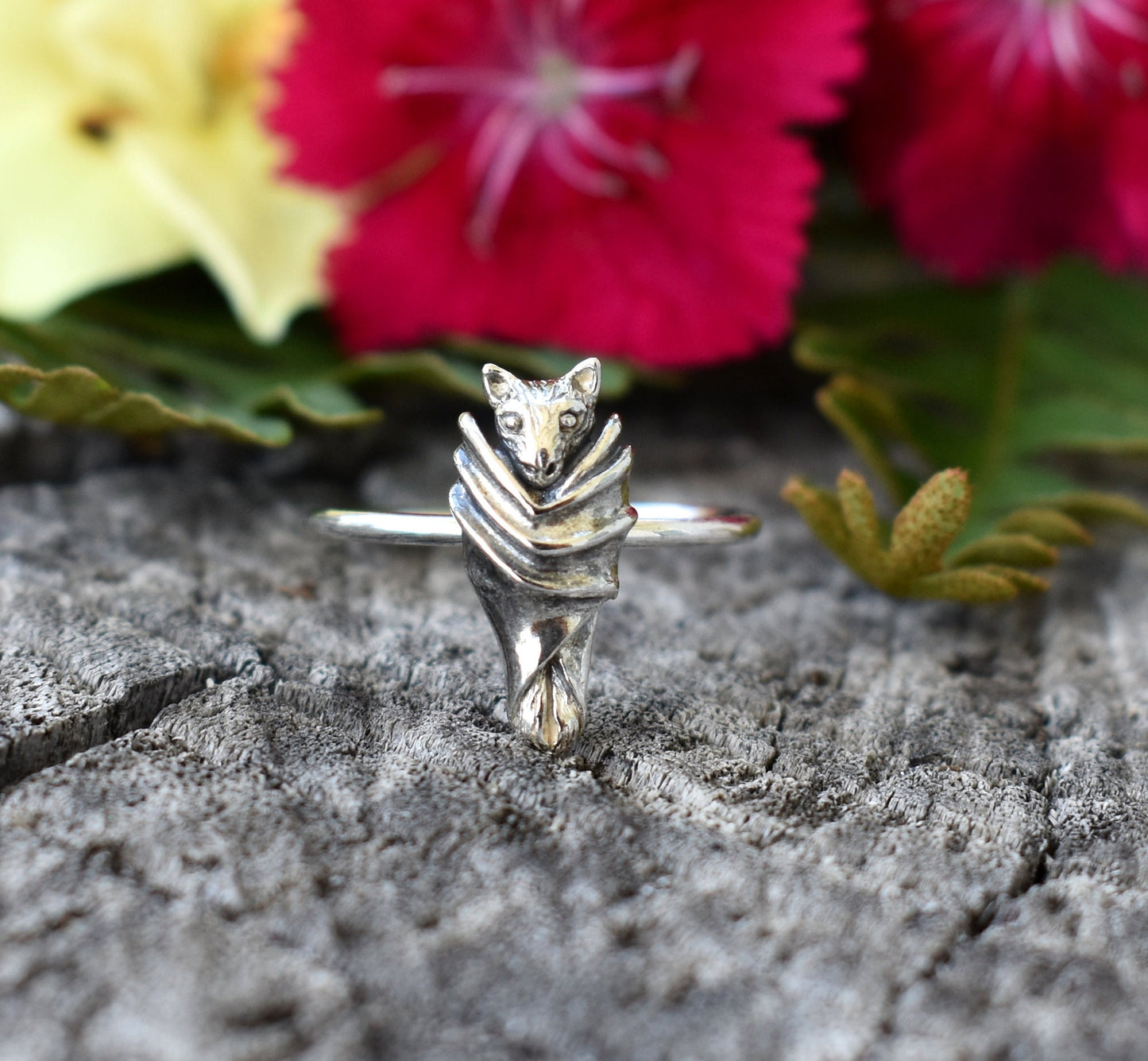 Bat Ring- Bat Jewelry, Vampire Bat, All Hallows Eve, Silver Bat Ring