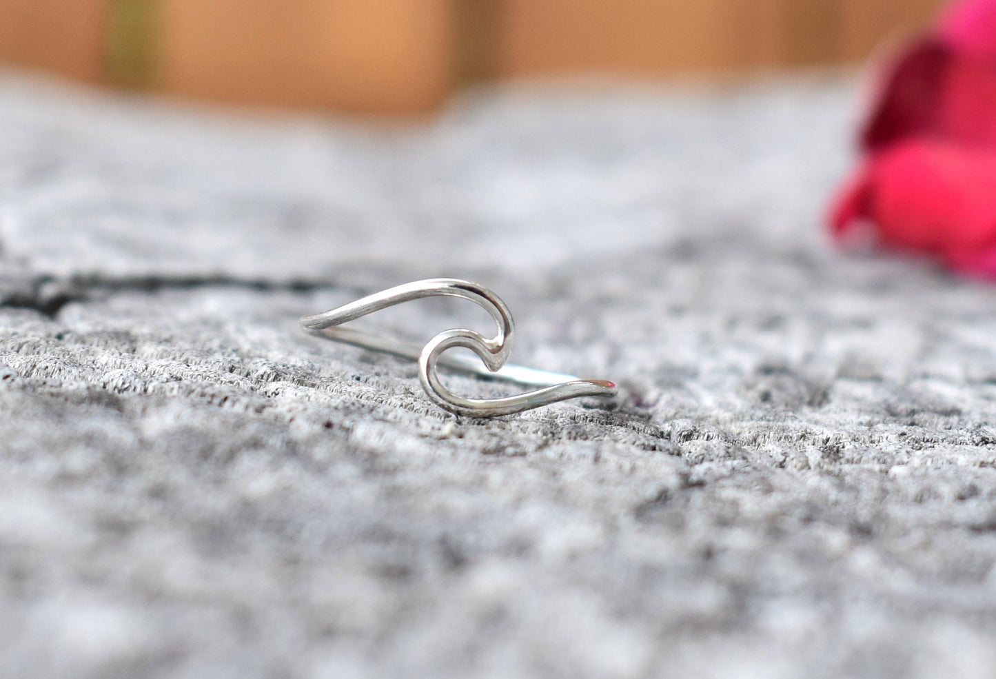 Wave Ring- Womens Wave Ring, Beach Ring, Ocean Ring, Pura Vida Ring-Silver Ring