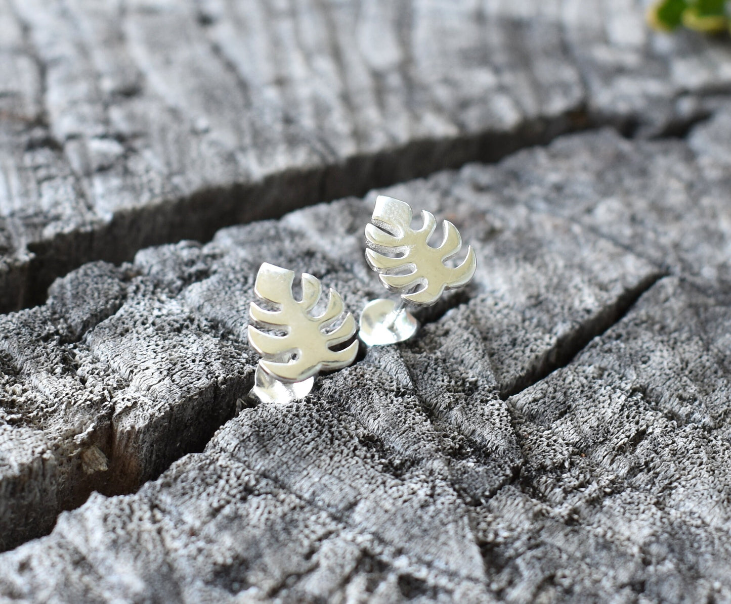 Monstera Earrings- Monstera Leaf Earrings, Monstera Jewelry-Plant Lady