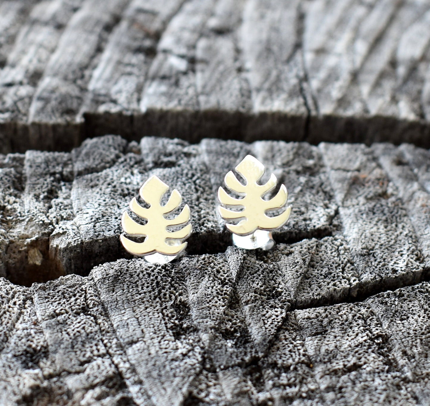 Monstera Earrings- Monstera Leaf Earrings, Monstera Jewelry-Plant Lady