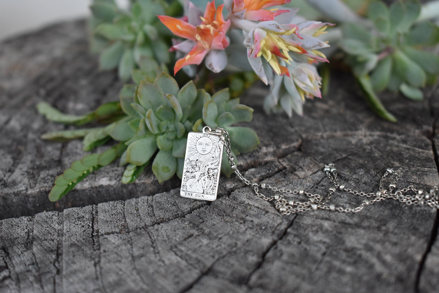 Tarot Card Necklace- Sterling Silver, Major Arcana, Tarot Card Jewelry
