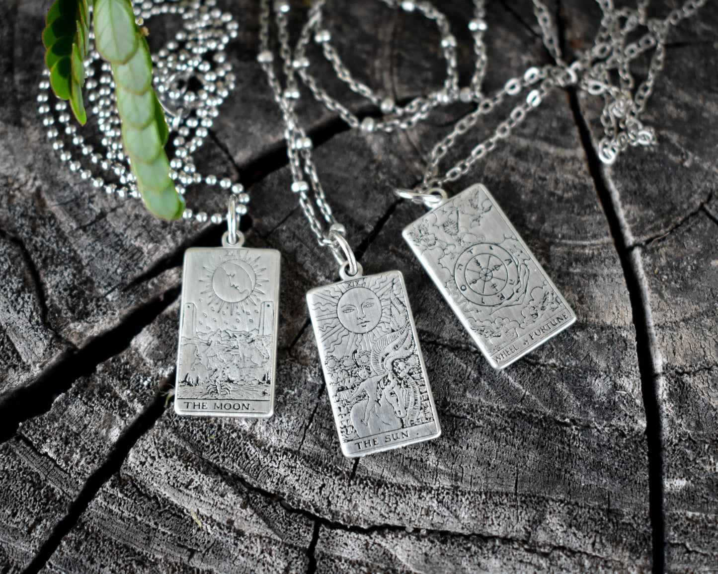 Tarot Card Necklace- Sterling Silver, Major Arcana, Tarot Card Jewelry