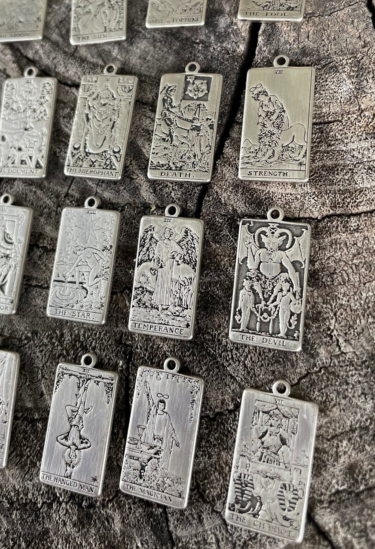 Tarot Card Necklace- Sterling Silver, Major Arcana, Tarot Card Jewelry