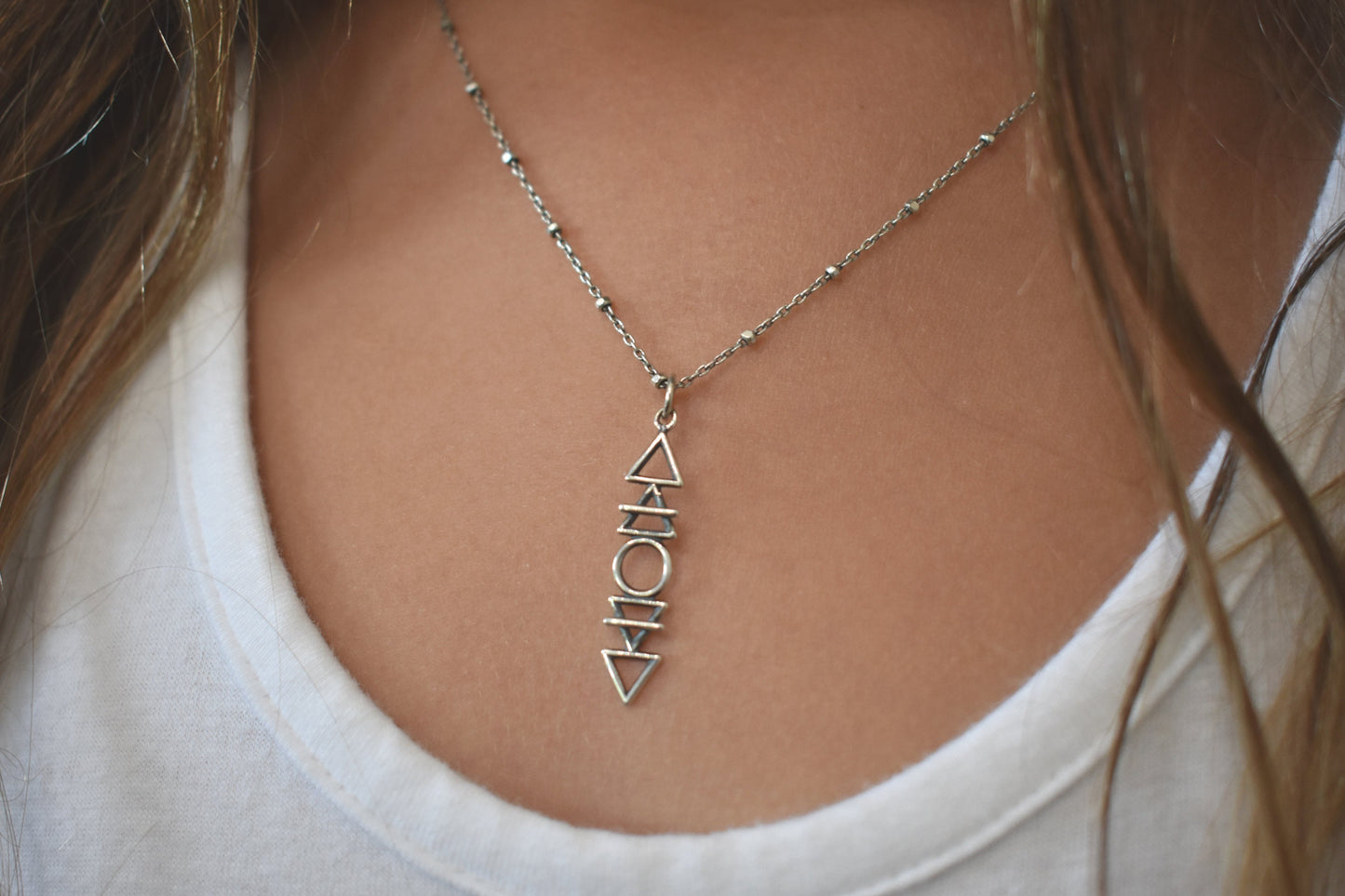 Element Necklace- Four Elements Necklace, Frozen Necklace- Earth Air Fire Water