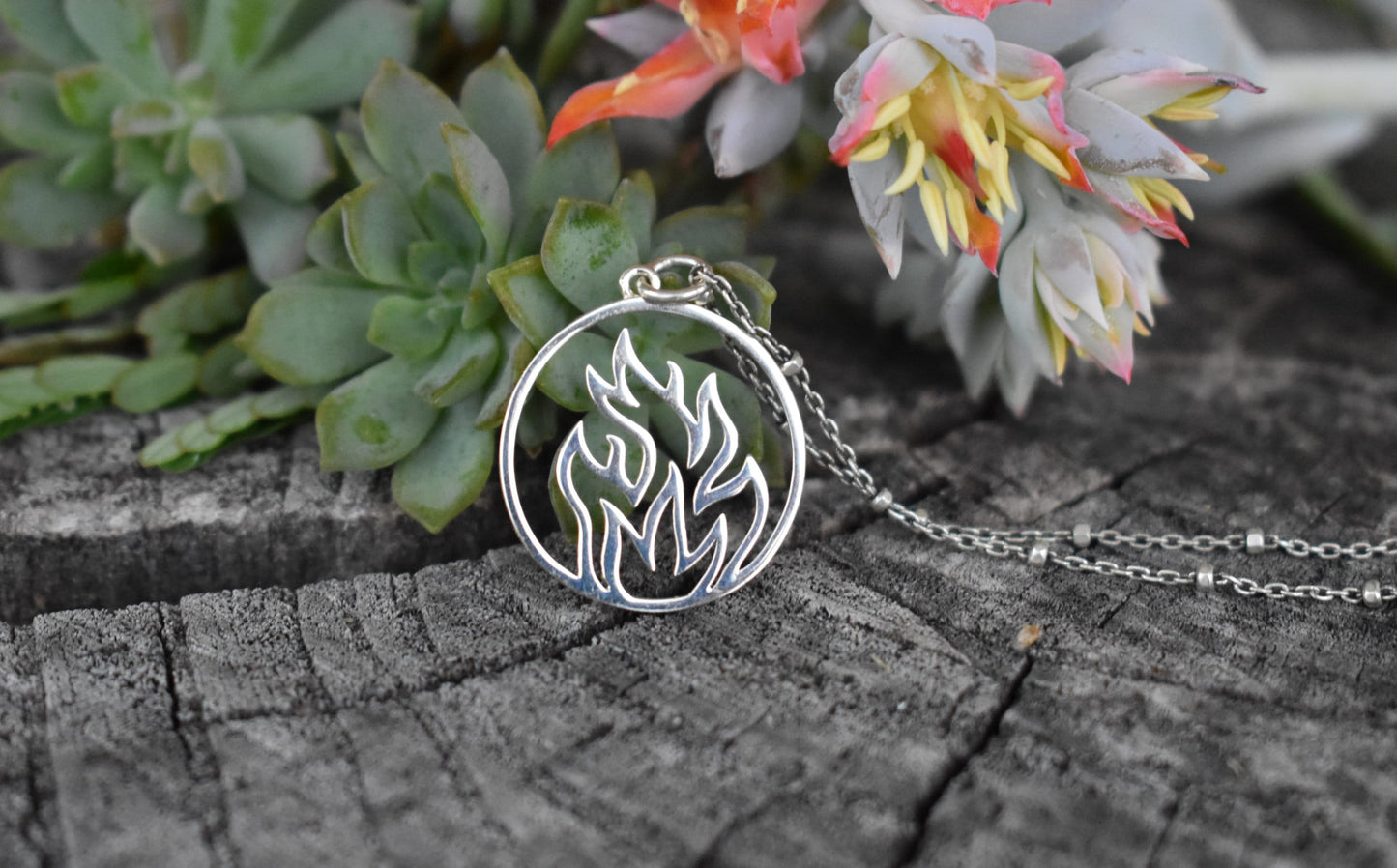 Fire Element- Fire Necklace, Four Element, Leo necklace- Sagittarius, Aries Jewelry