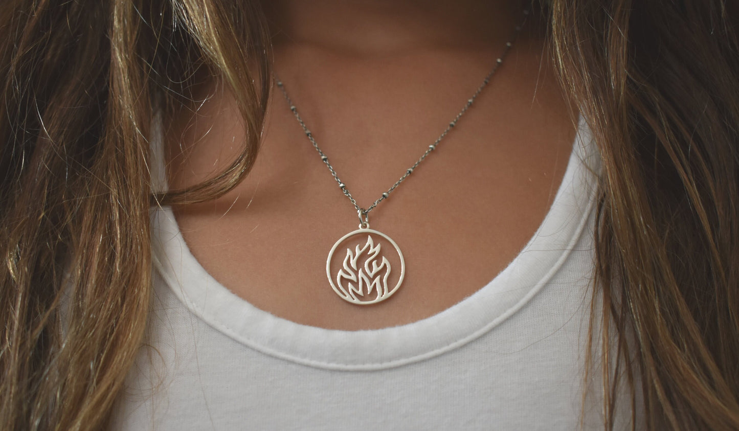 Fire Element- Fire Necklace, Four Element, Leo necklace- Sagittarius, Aries Jewelry