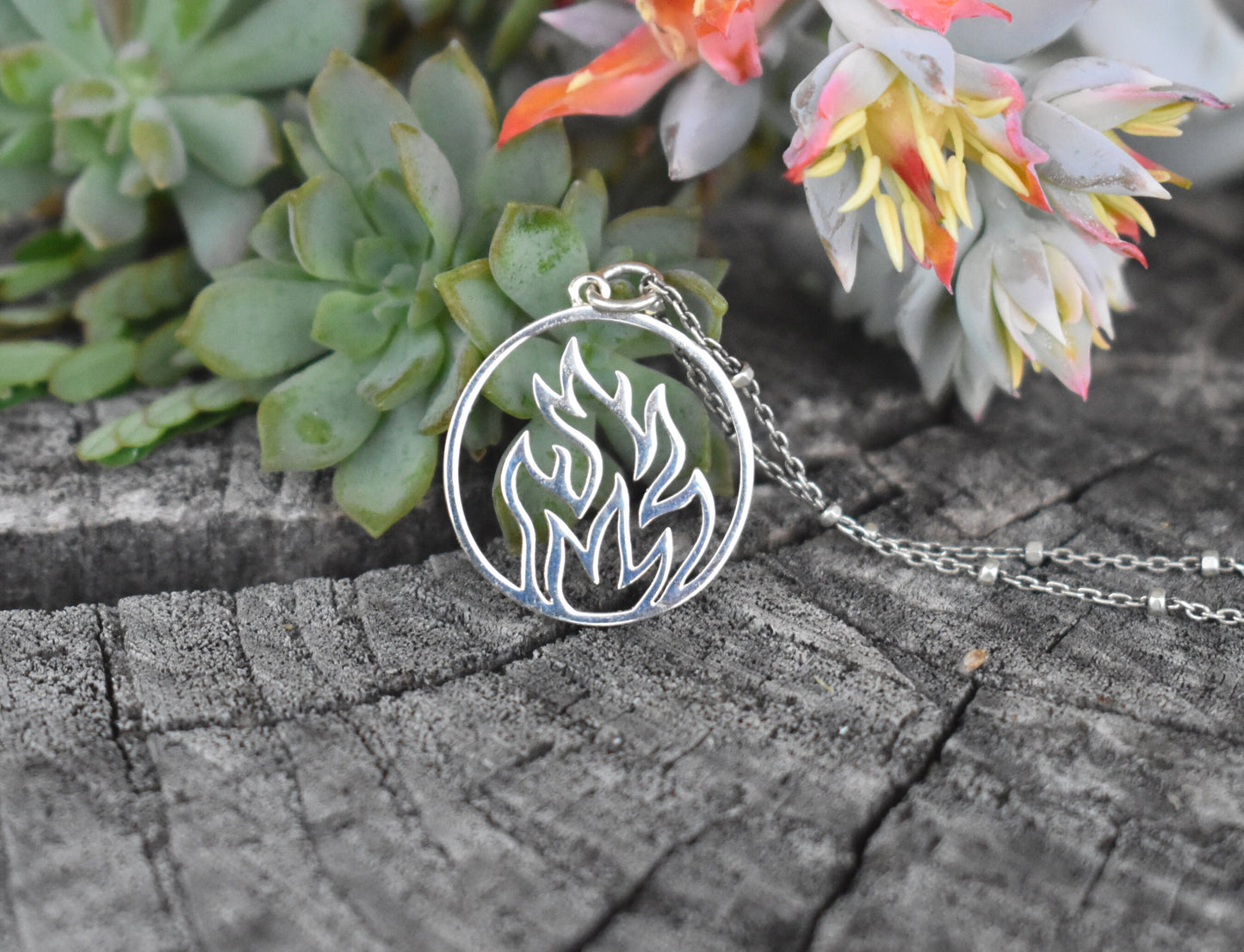 Fire Element- Fire Necklace, Four Element, Leo necklace- Sagittarius, Aries Jewelry
