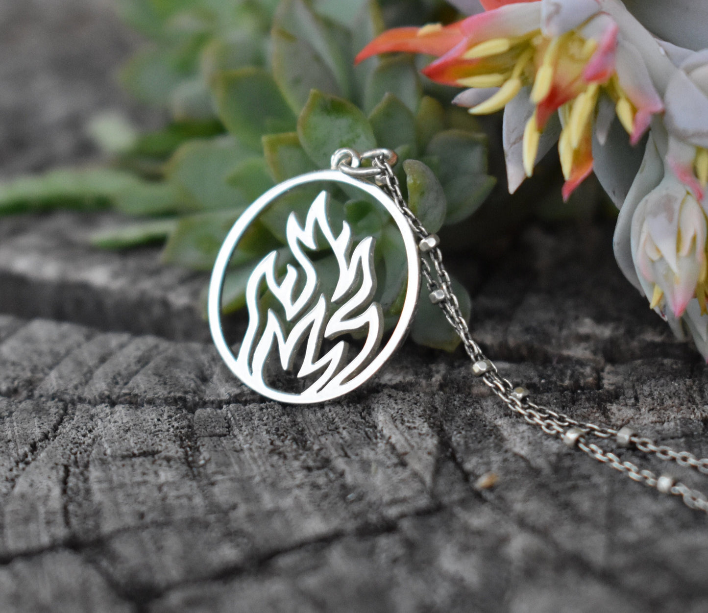 Fire Element- Fire Necklace, Four Element, Leo necklace- Sagittarius, Aries Jewelry