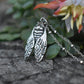 Cicada Necklace- Brood Cicada, Cicada Wing, Bug necklace,- Silver Necklace