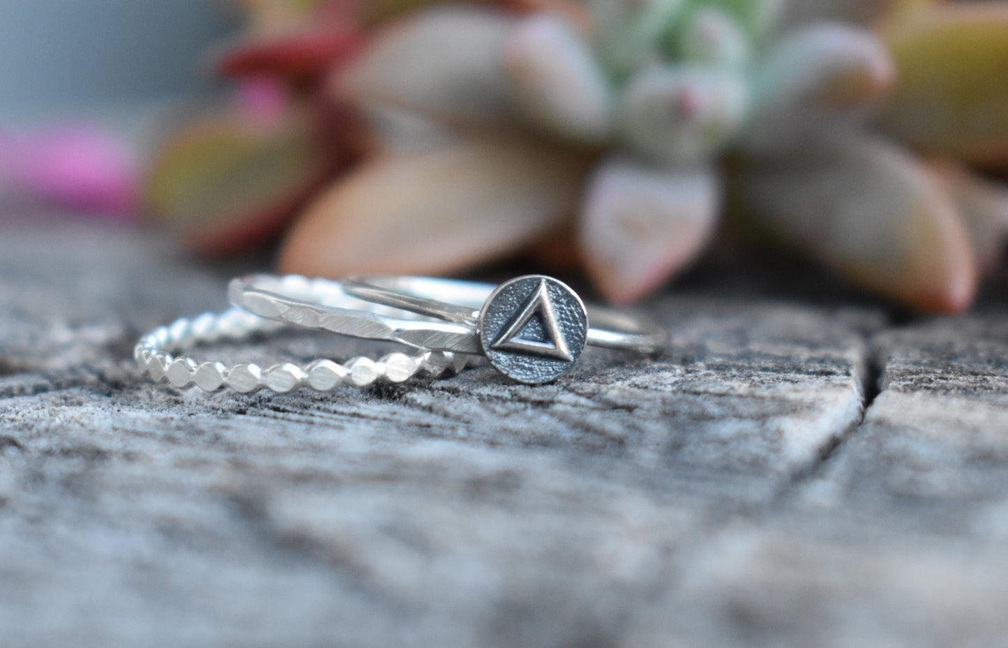 Elements Ring- Fire Ring, Air Ring, Earth Ring, Water Ring, Four Elements-Frozen Rings