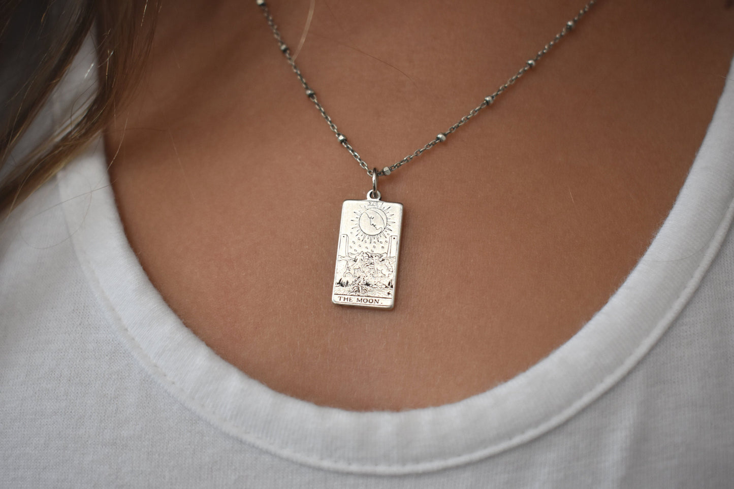 Tarot Card Necklace- Sterling Silver, Major Arcana, Tarot Card Jewelry