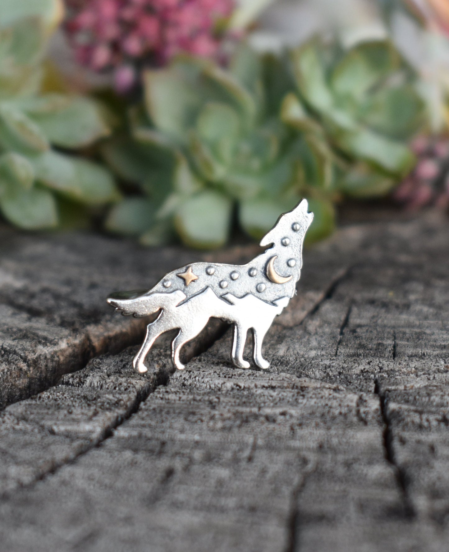 Wolf Ring- Black Wolf Ring, Wolf Jewelry, Halloween Ring, Wolf Medicine