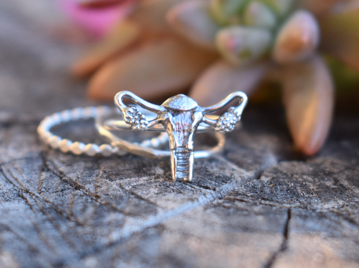 Uterus Ring- Female Anatomy, Feminist Ring, Feminist Jewelry, Divine Feminine, Fertility Ring