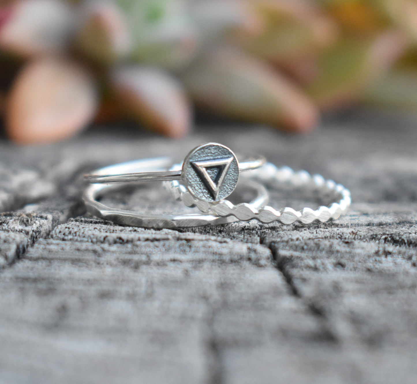 Elements Ring- Fire Ring, Air Ring, Earth Ring, Water Ring, Four Elements-Frozen Rings