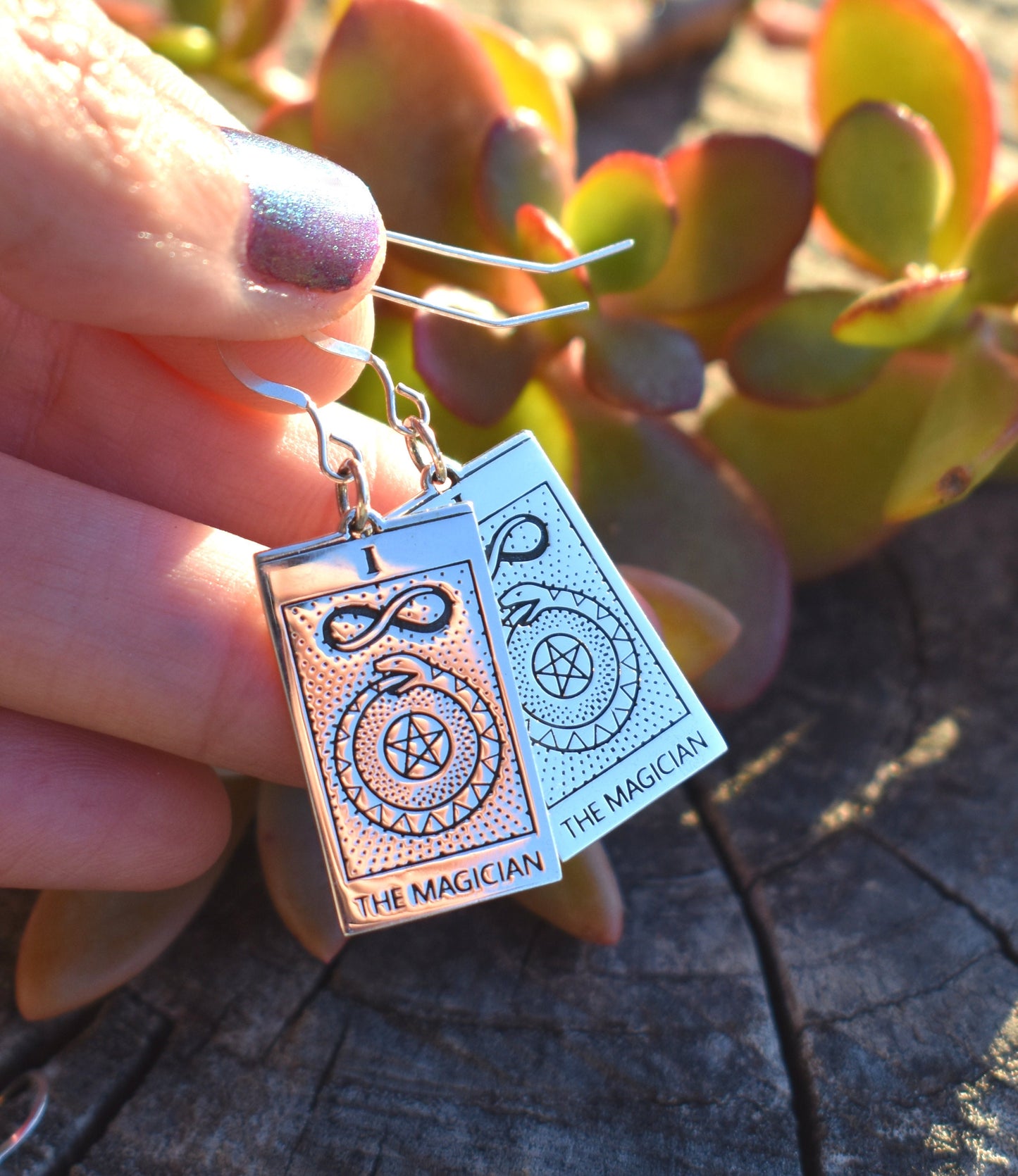 Tarot Card Earrings