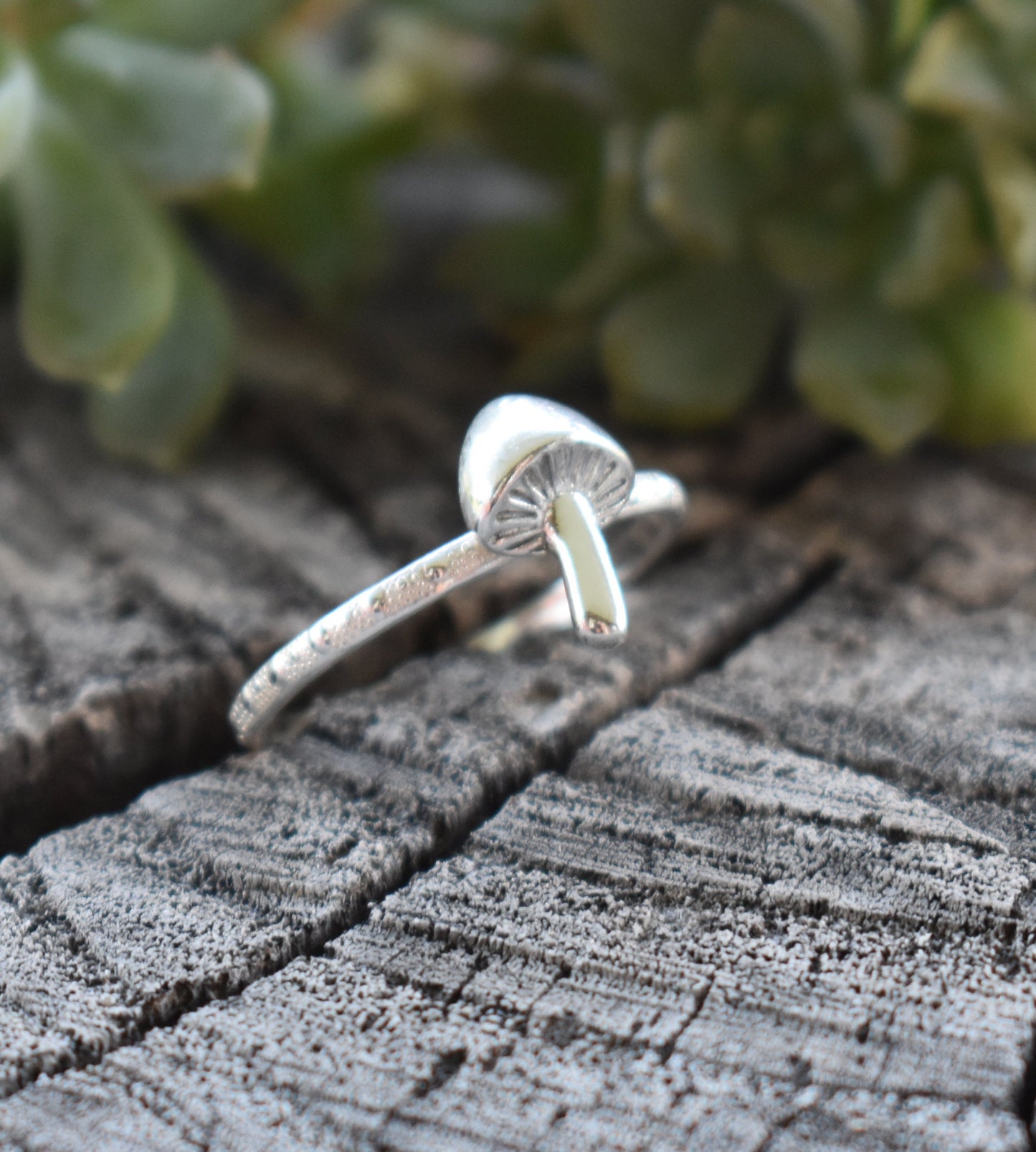 Mushroom Ring- Sterling Silver Mushroom Ring, Silver rings, Hedgewitch