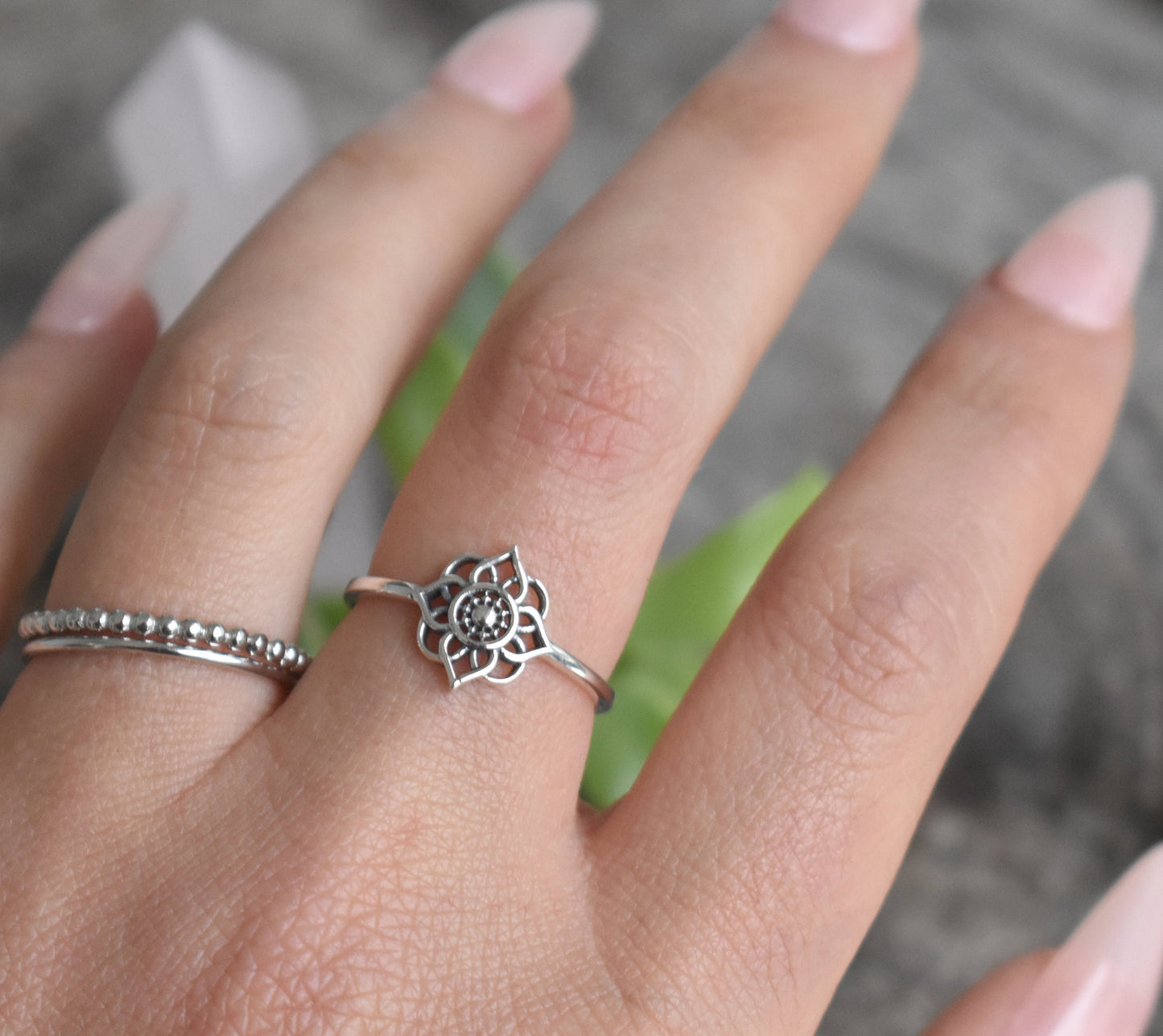 Mandala Ring- Sacred Geometry Ring, Meditation Ring, Yoga Ring, Life Ring