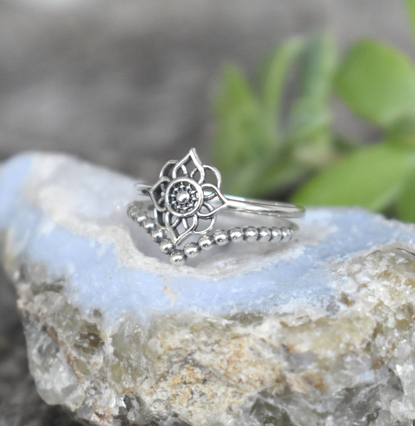 Mandala Ring- Sacred Geometry Ring, Meditation Ring, Yoga Ring, Life Ring