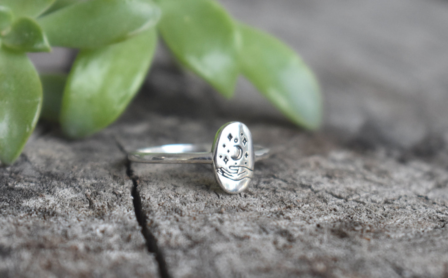 Fortune Telling Ring- Witchy Ring, Silver Hand Ring, Meditation Ring