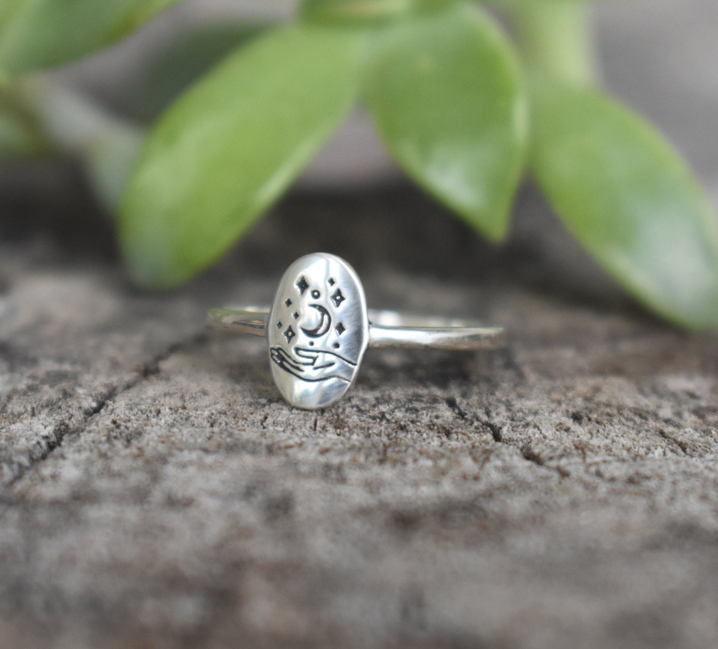Fortune Telling Ring- Witchy Ring, Silver Hand Ring, Meditation Ring