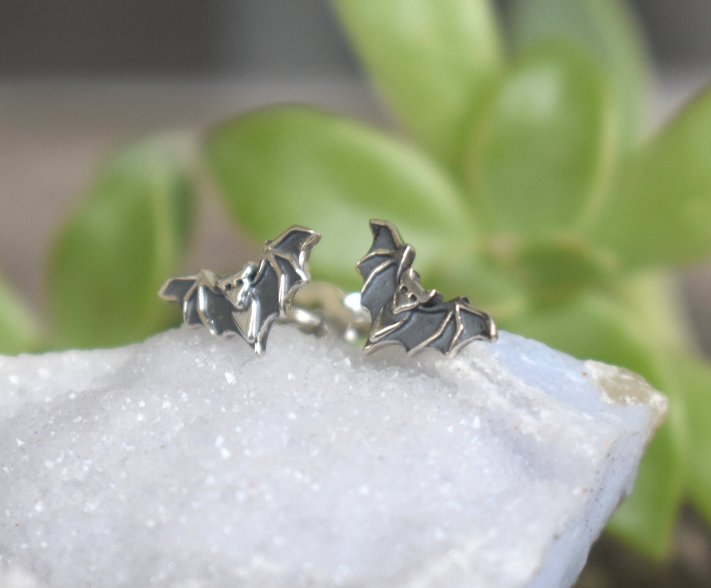 Bat Earrings- Bat Stud Earrings, Bat Jewelry, Halloween Earrings-Witchy Jewlery