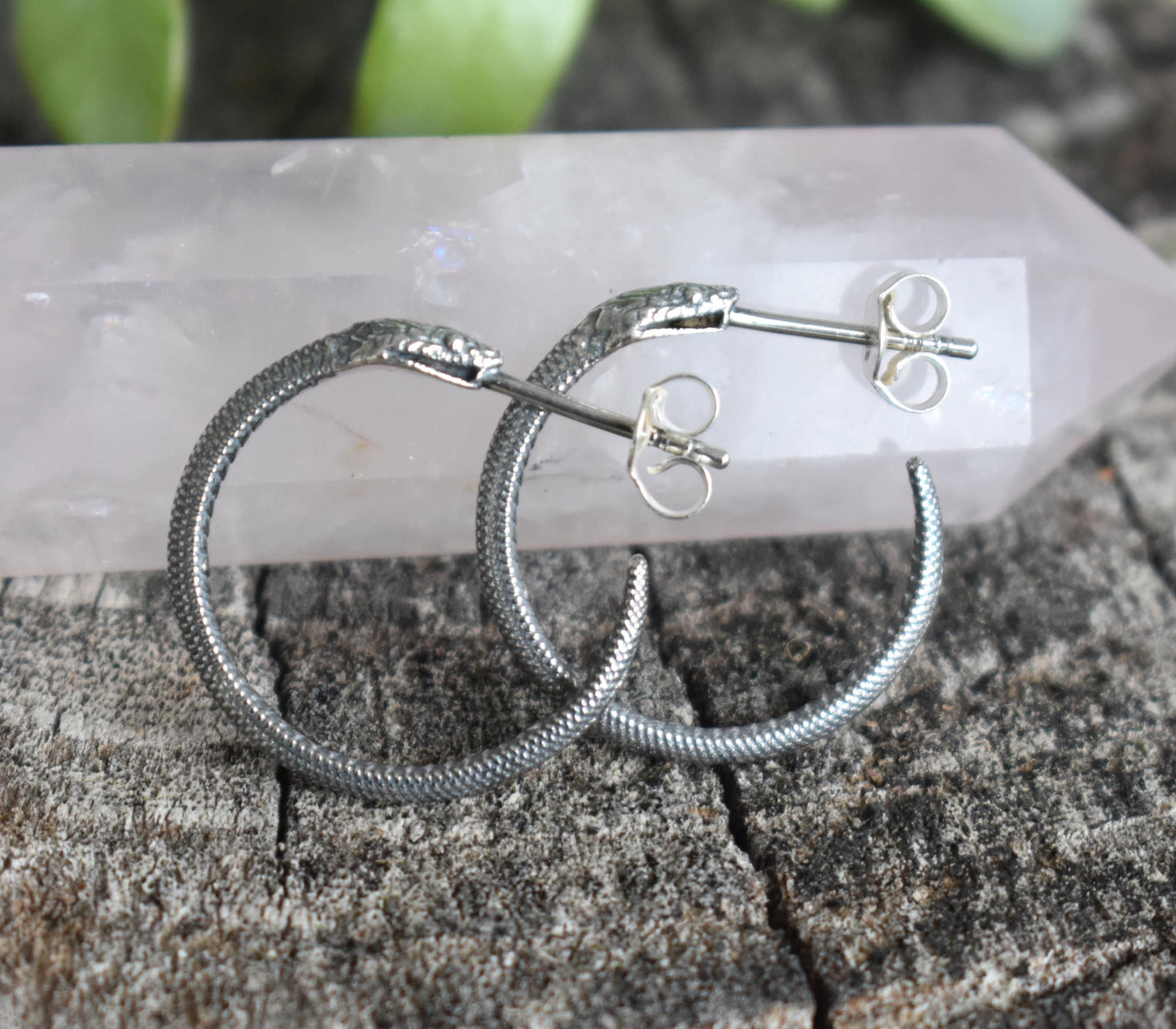 Ouroboros Earrings- Ouroboros Hoops, Snake Hoops, Snake Jewelry-Aes Sedai