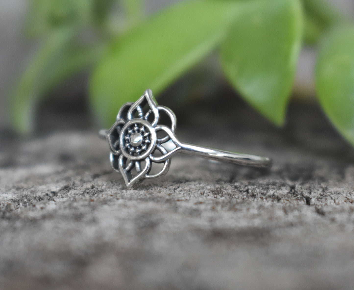 Mandala Ring- Sacred Geometry Ring, Meditation Ring, Yoga Ring, Life Ring