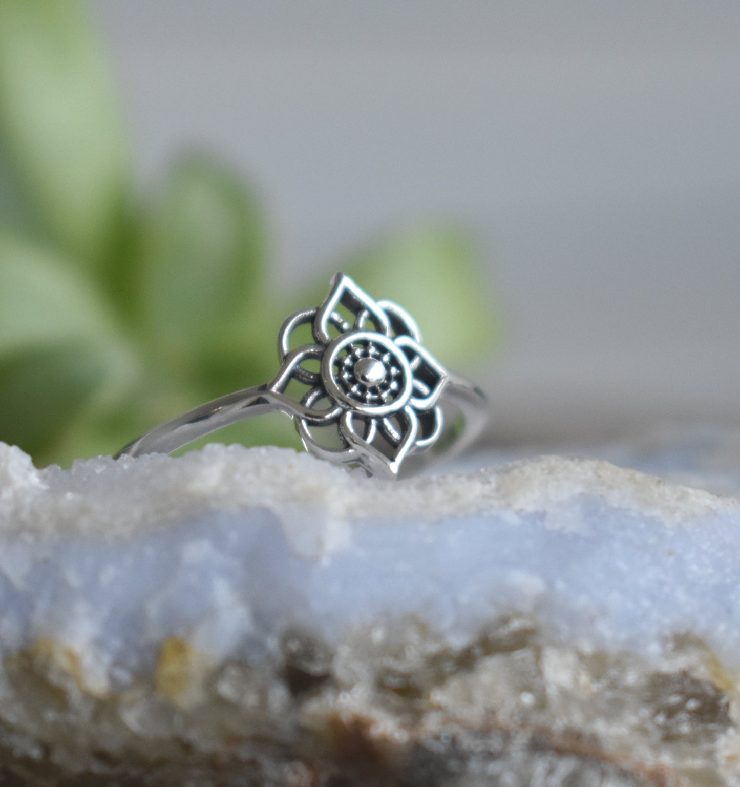 Mandala Ring- Sacred Geometry Ring, Meditation Ring, Yoga Ring, Life Ring