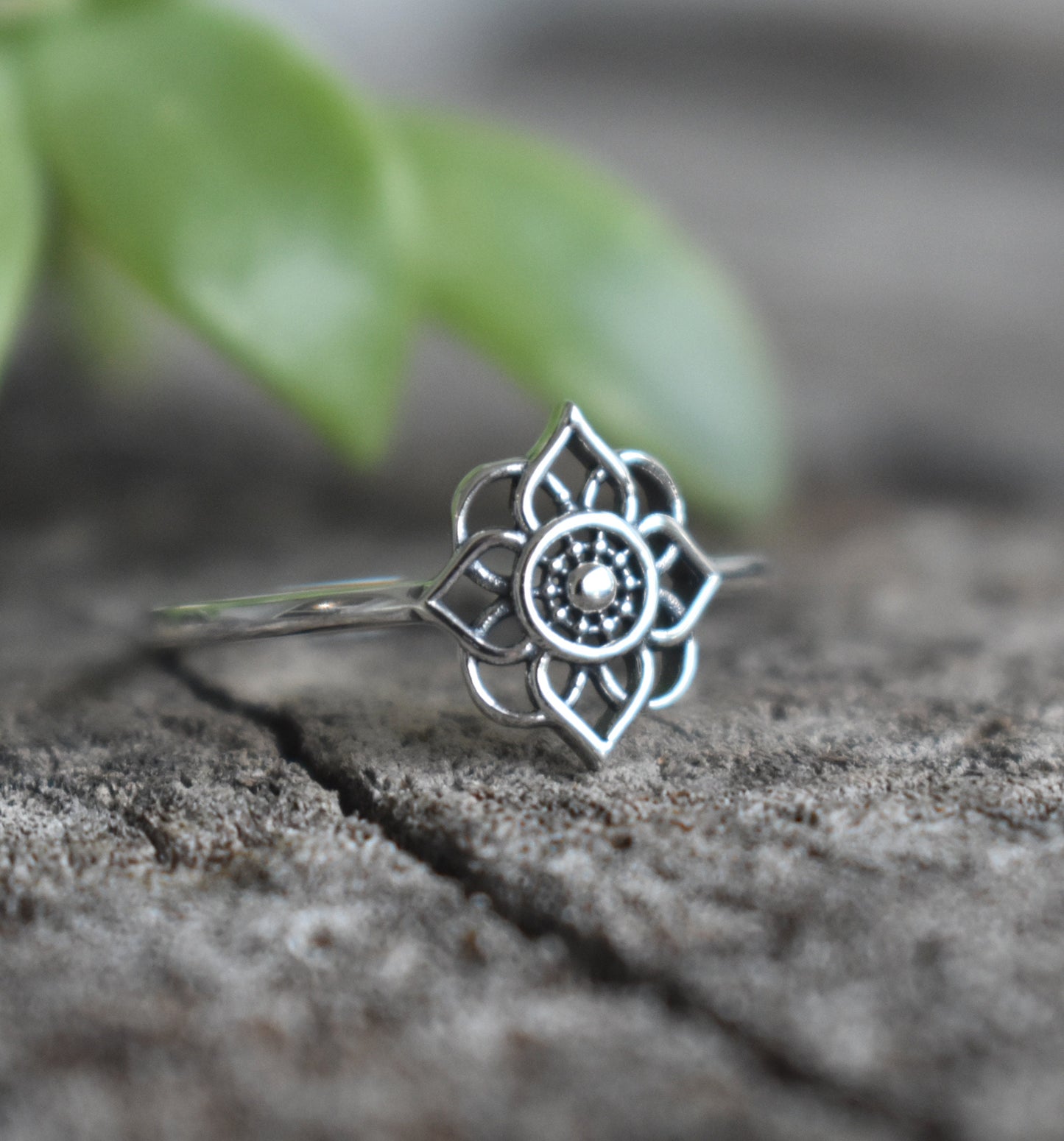 Mandala Ring- Sacred Geometry Ring, Meditation Ring, Yoga Ring, Life Ring
