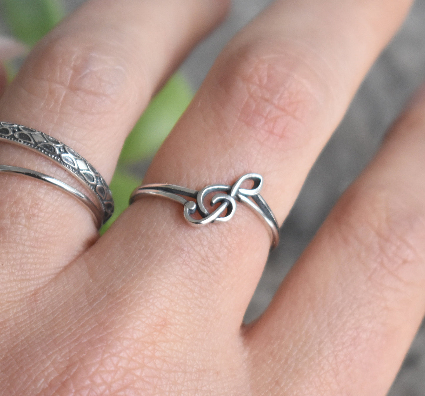 Treble Clef Ring- Music Ring, Song Writer Ring, Musician ring, Gift For Musician