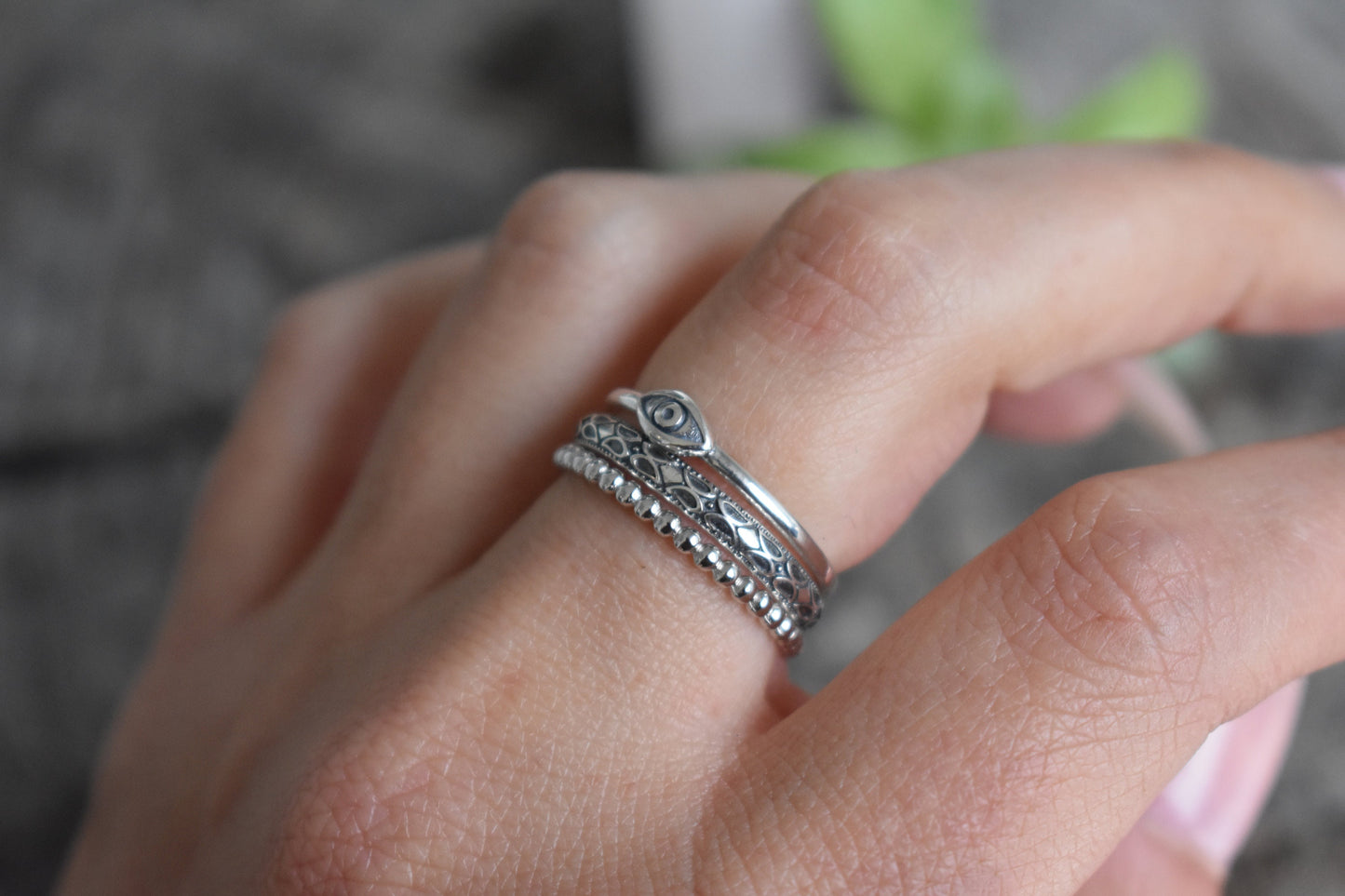 Evil Eye Ring- Silver Eye Ring, Witchy Jewelry, Fortune Telling- Silver Eye Ring