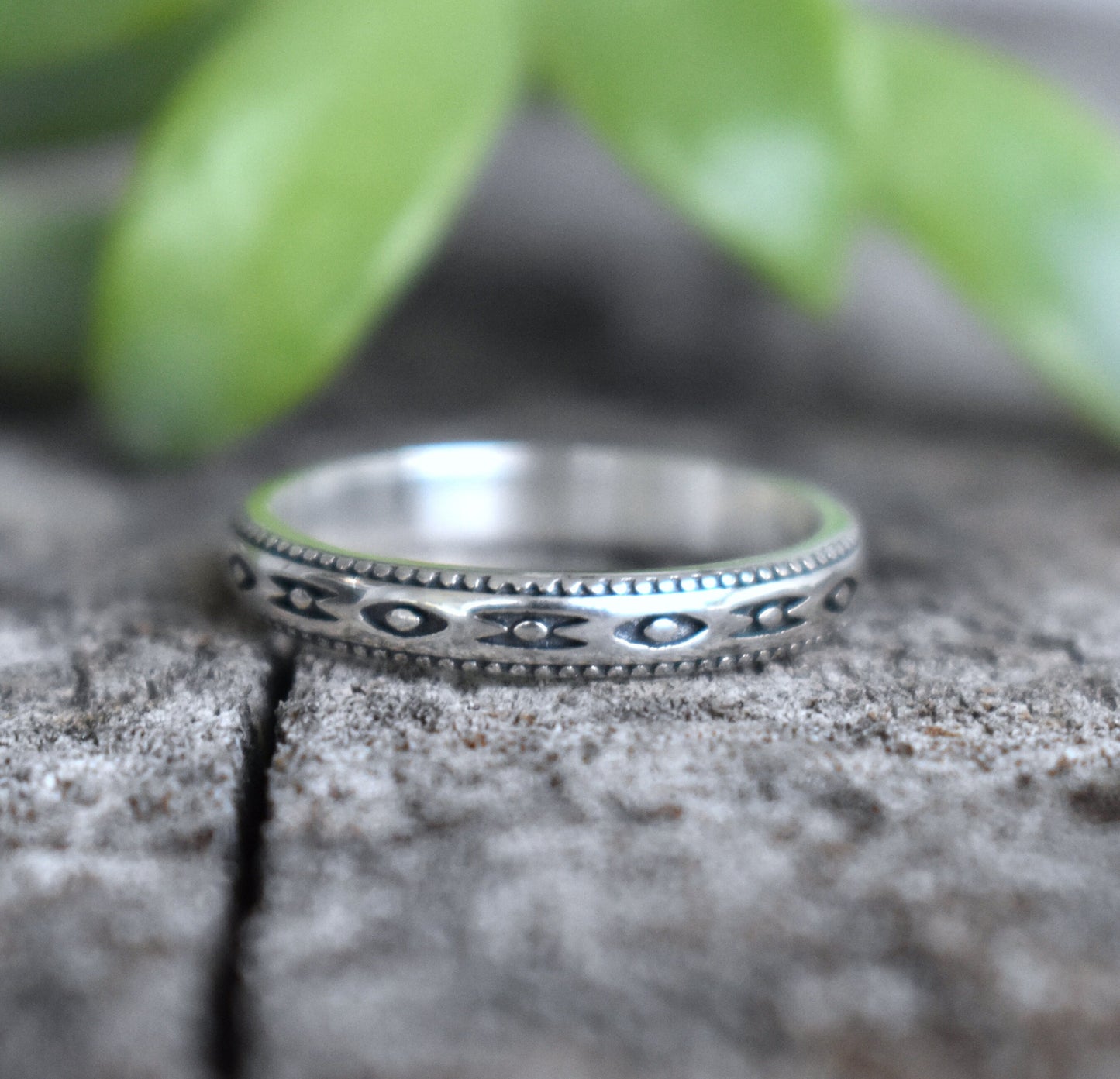 Aztec Rings- Southwestern Rings, Tribal Rings, Stacking Rings-Silver Rings