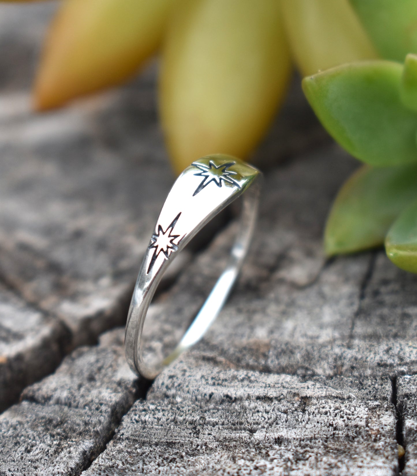 North Star Ring- Witchy Ring, Silver Star Ring, Star Jewelry-Sterling Silver Ring