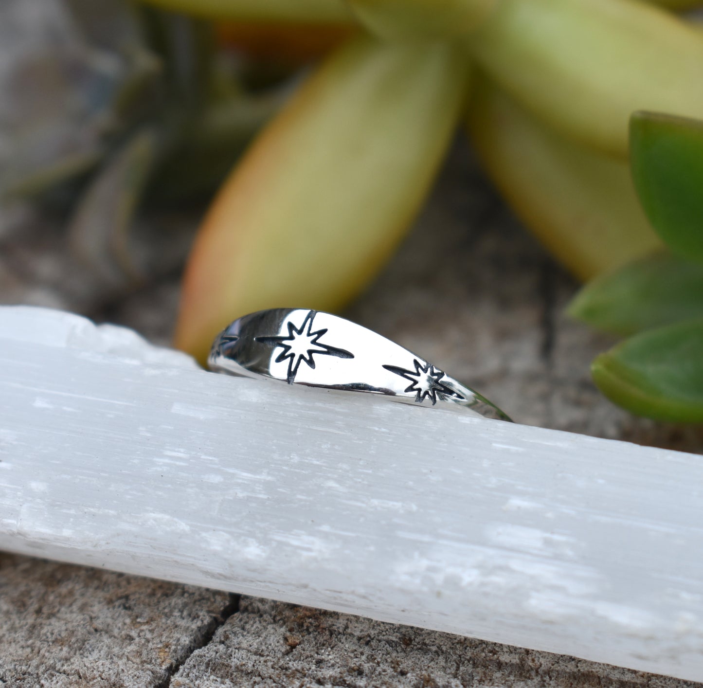 North Star Ring- Witchy Ring, Silver Star Ring, Star Jewelry-Sterling Silver Ring