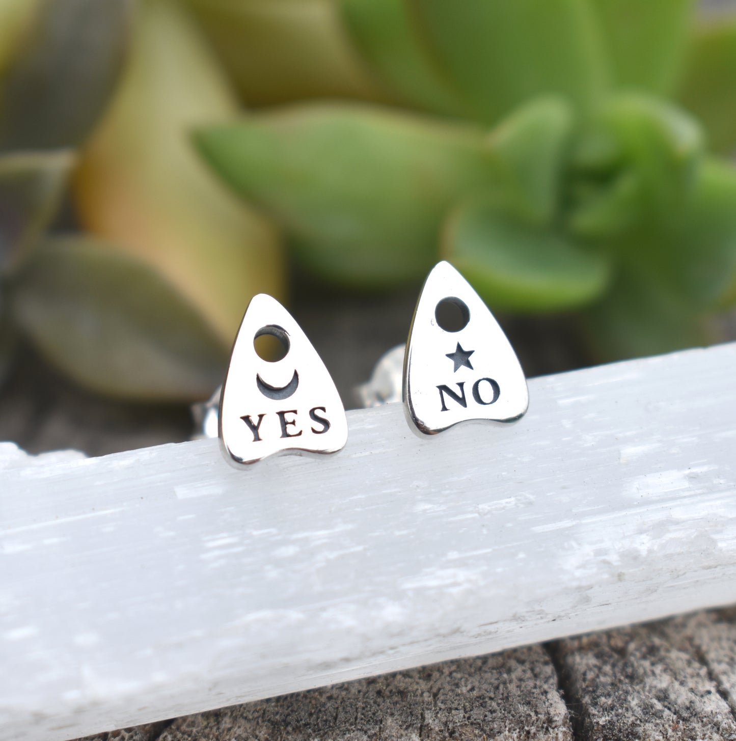 Ouija Earrings- Planchette Earrings, Witchy Earrings, Spirit Board