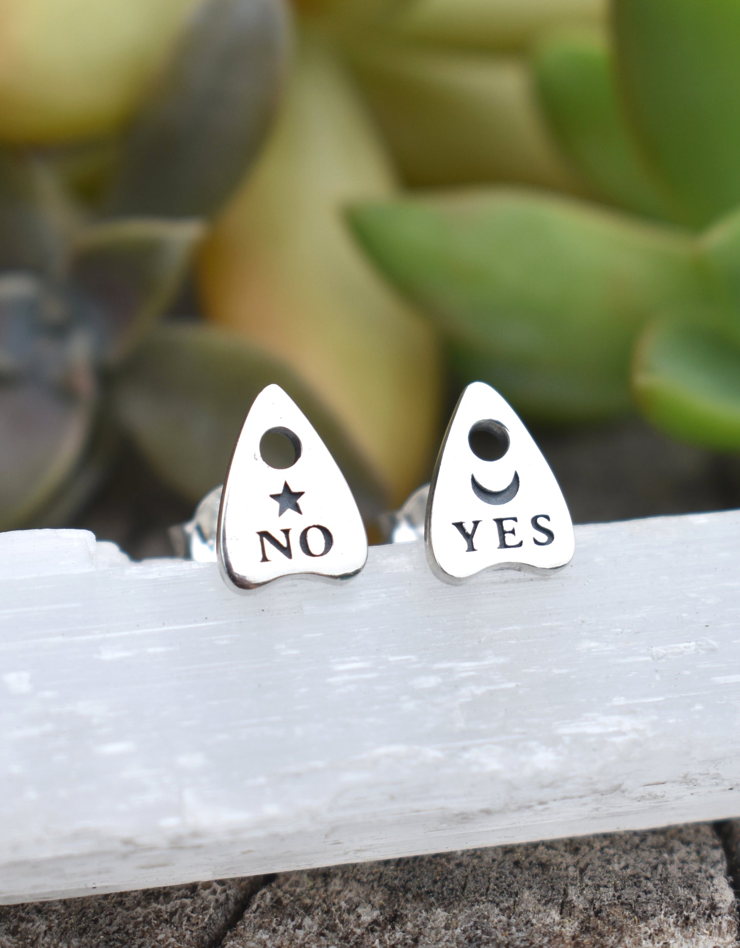 Ouija Earrings- Planchette Earrings, Witchy Earrings, Spirit Board