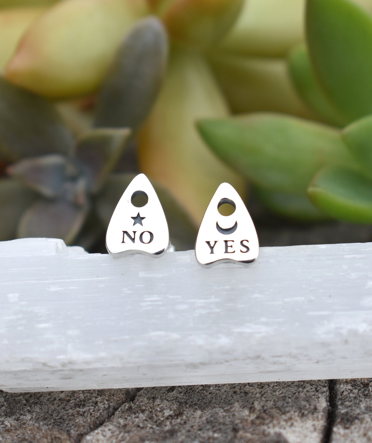Ouija Earrings- Planchette Earrings, Witchy Earrings, Spirit Board