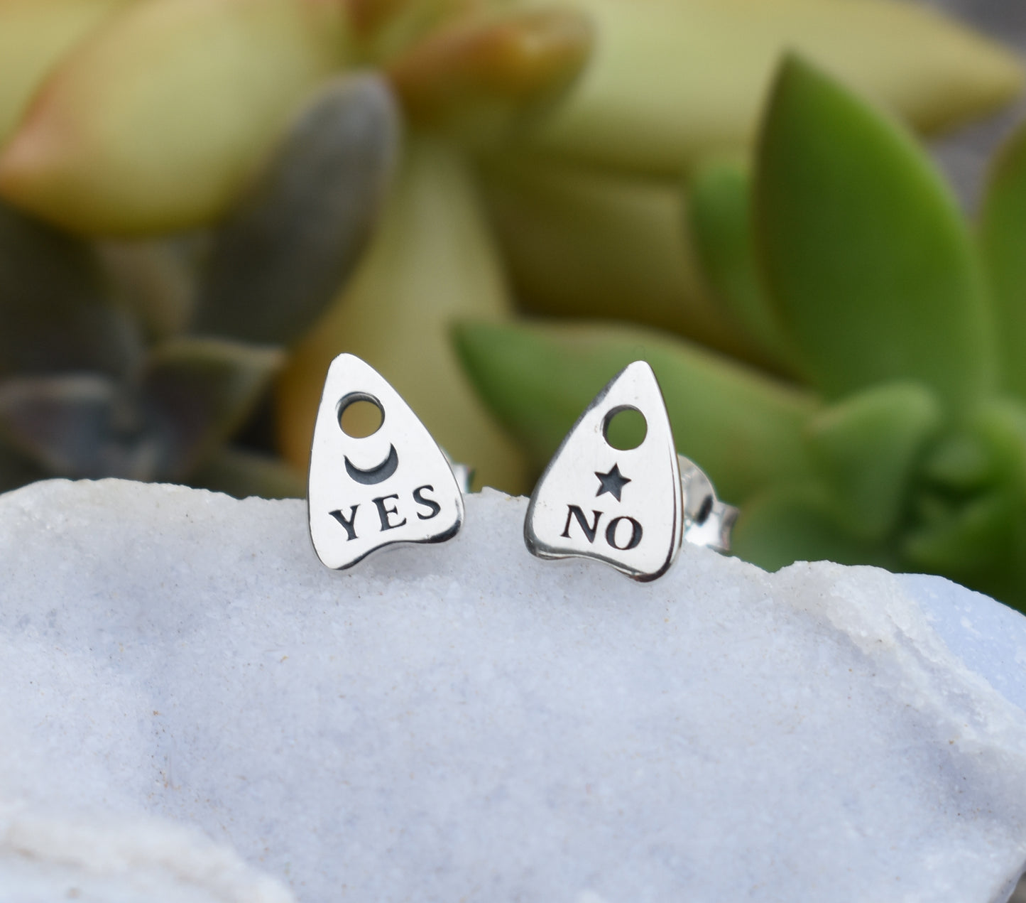 Ouija Earrings- Planchette Earrings, Witchy Earrings, Spirit Board