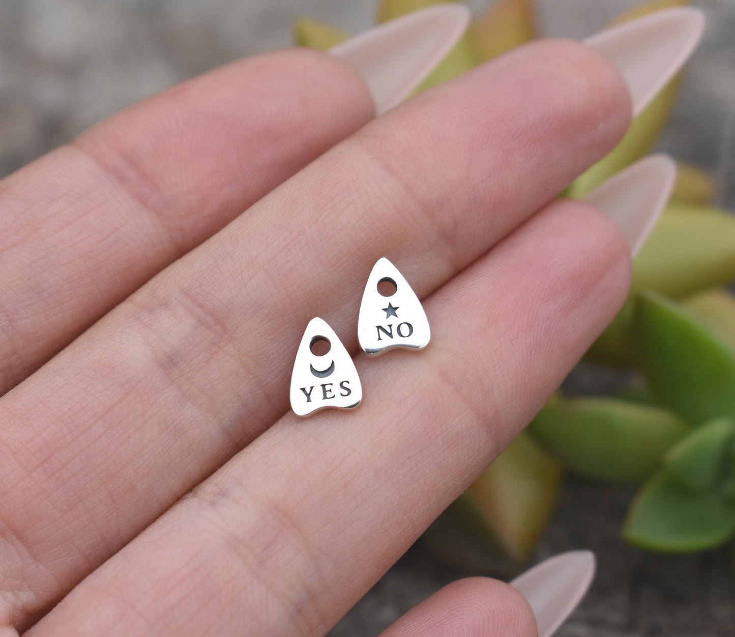 Ouija Earrings- Planchette Earrings, Witchy Earrings, Spirit Board