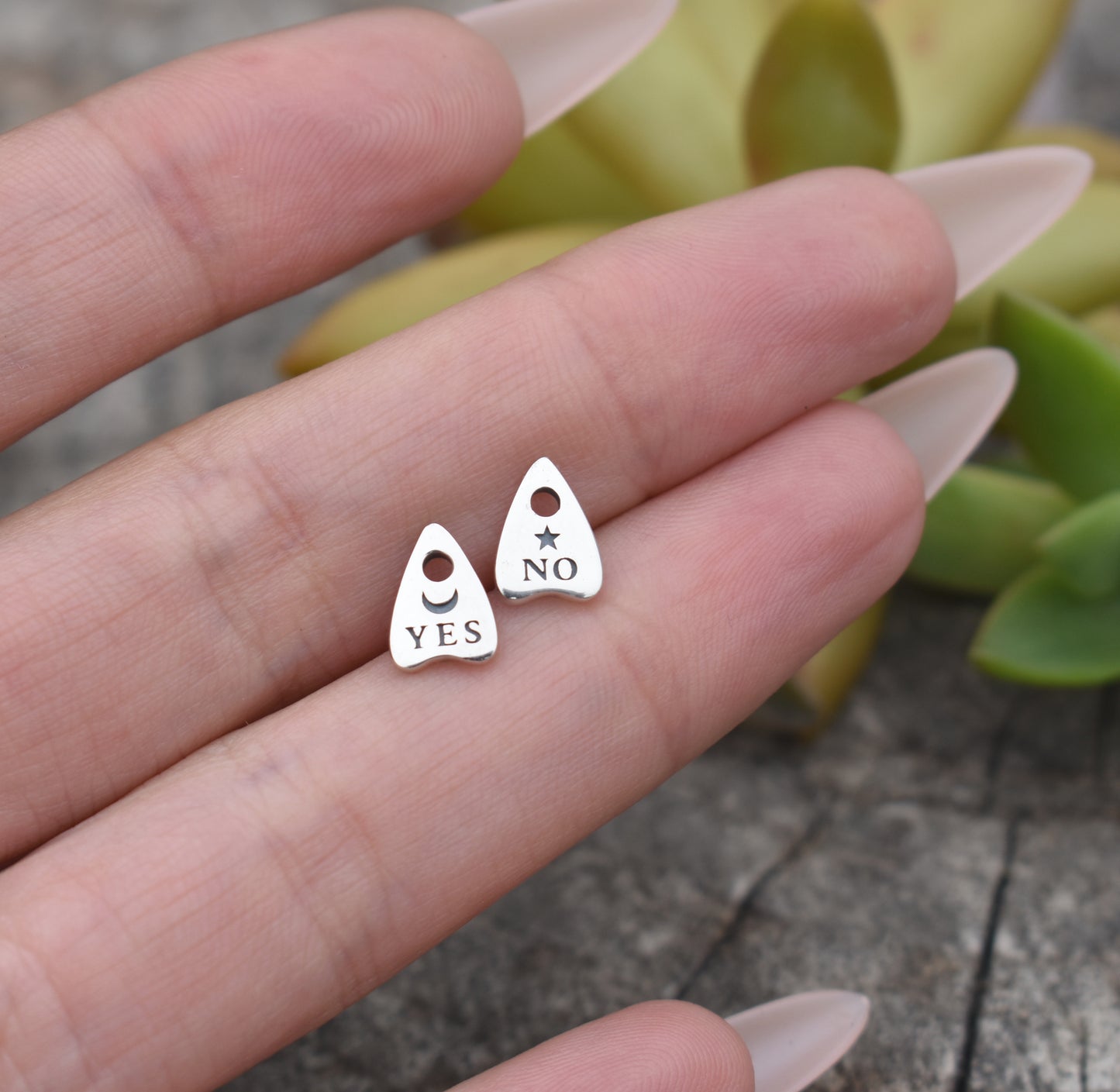 Ouija Earrings- Planchette Earrings, Witchy Earrings, Spirit Board